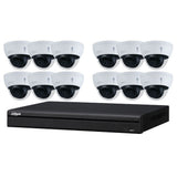 Dahua 16-Channel Security Kit: 8MP (Ultra HD) NVR, 12 x 8MP Fixed Dome, Lite + Starlight