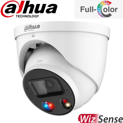 Dahua TIOC 2.0 Security System: 8CH 12MP Pro NVR, 2 x 8MP Turret Camera, Full-Colour, SMD 3.0