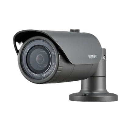 Hanwha Wisenet HD+ 4MP Outdoor Bullet, DWDR, 20m IR, IP66, IK10, 12VDC, 2.8mm - HAN-HCO-7010R