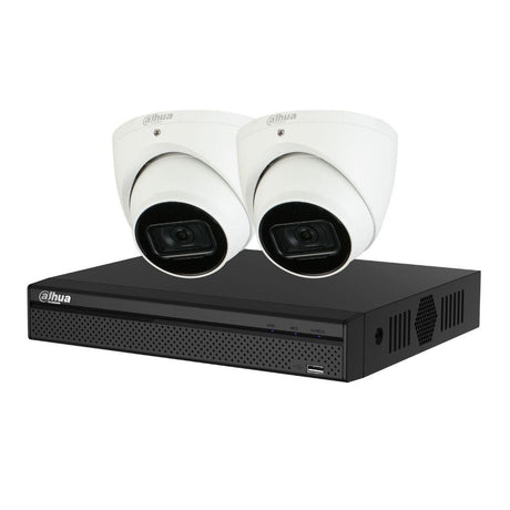 Dahua 4-Channel Security Kit: 8MP (Ultra HD) NVR, 2 x 8MP Fixed Turret, Lite + Starlight