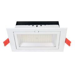 38W Premium Rectangular Adjustable LED Downlight (3000K)