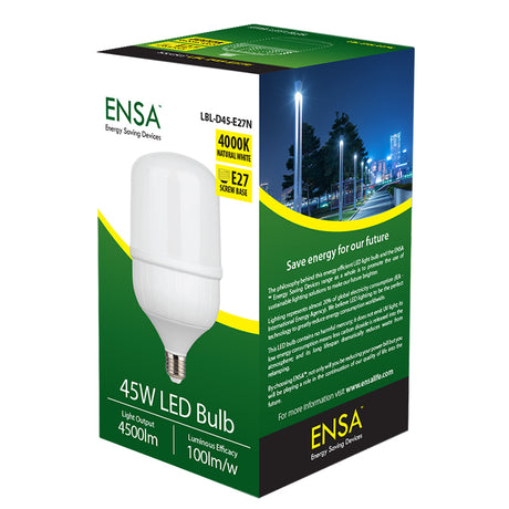 ENSA 45W LED Light Bulb E27 Screw (4000K)
