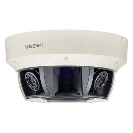 Hanwha Wisenet 20MP Outdoor 360 Multi Sensor Camera, 4x 5MP at 30fps, 3.6-9.4mm lens - HAN-PNM-9081VQ