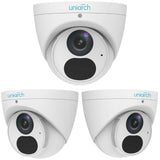 Uniarch Security System: 4-Channel NVR Pro, 3 X 6MP Turret, EasyStar