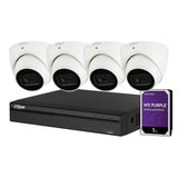 Dahua 4-Channel Security Kit: 8MP (Ultra HD) NVR, 4 x 8MP Fixed Turret, Lite + Starlight