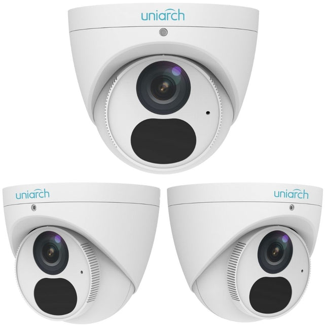 Uniarch Security System: 4-Channel NVR Pro, 3 X 8MP Turret, EasyStar