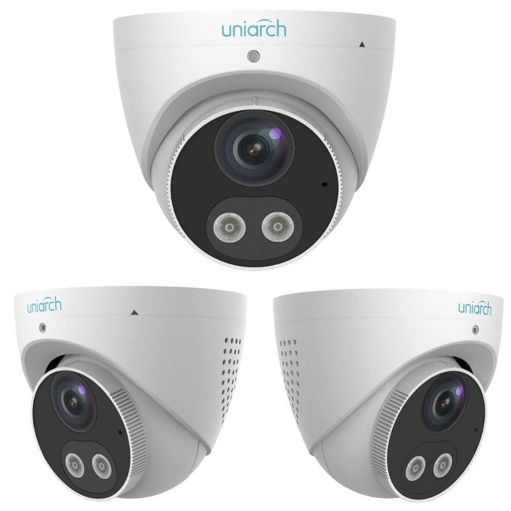 Uniarch Security System: 8-Channel NVR Pro, 6 X 5MP Turret, Tri-Guard