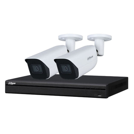 Dahua 3X66 Security System: 4CH 8MP Lite NVR, 2 x 6MP Bullet Camera, Starlight, SMD 4.0, AI SSA