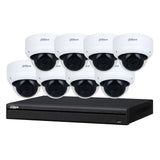Dahua 3X66 Security System: 8CH 8MP Lite NVR, 8 x 6MP Dome Camera, Starlight, SMD 4.0, AI SSA