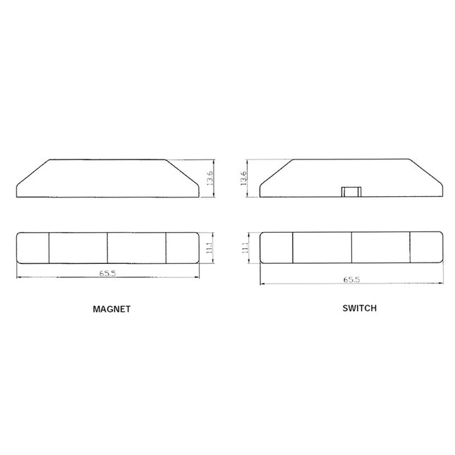 Indoor Hardwired Reed Switch (Brown)
