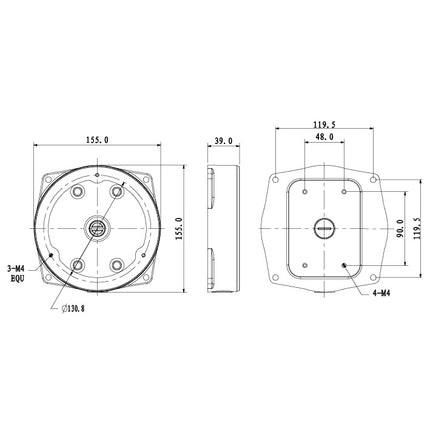 Adapter/Junction Box for Surveillance Cameras