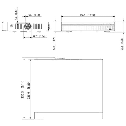 Compact 8 Channel Network Video Recorder with PoE (80Mbps)