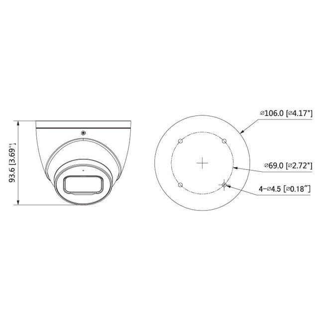Professional Series 5.0MP 2.8mm Fixed HDCVI Turret