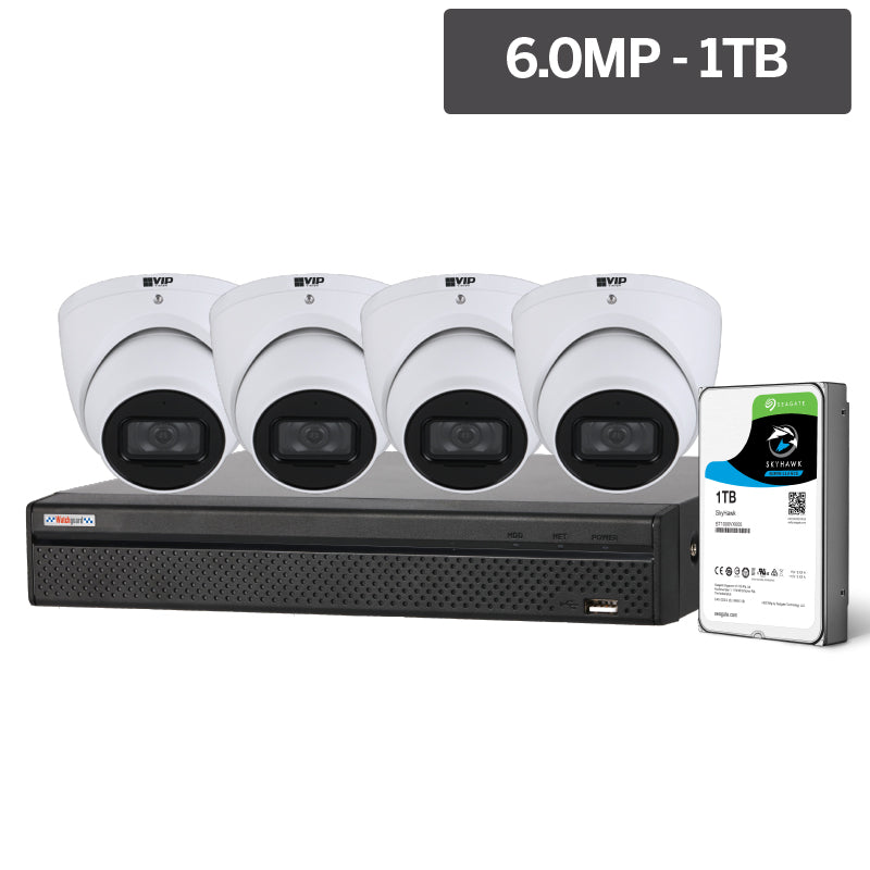 Compact AI Series 4 Camera 6.0MP IP Surveillance Kit (Fixed, 1TB)