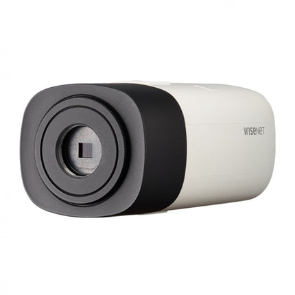 Hanwha Wisenet 5MP Indoor Box Camera, H.265, 30fps, 120dB WDR, P-iris, No Lens - HAN-XNB-8000