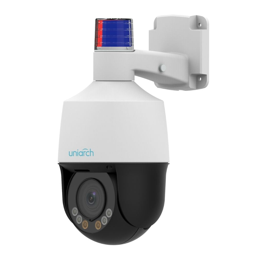 Uniarch Security Camera: 5MP PTZ, 4x Zoom, Active Deterrence, 50m IR - IPC-P1E5-AX4PKC