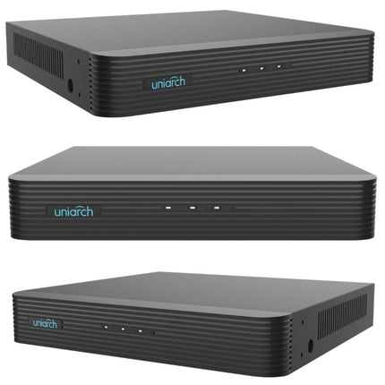 Uniarch Security System: 4-Channel NVR Pro, 3 X 6MP Bullet, EasyStar