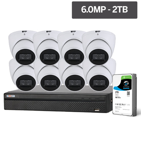 Compact AI Series 8 Camera 6.0MP IP Surveillance Kit (Fixed, 2TB)