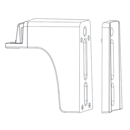 5" Curved Pole Bracket Adapter for LSL-B Street Lights