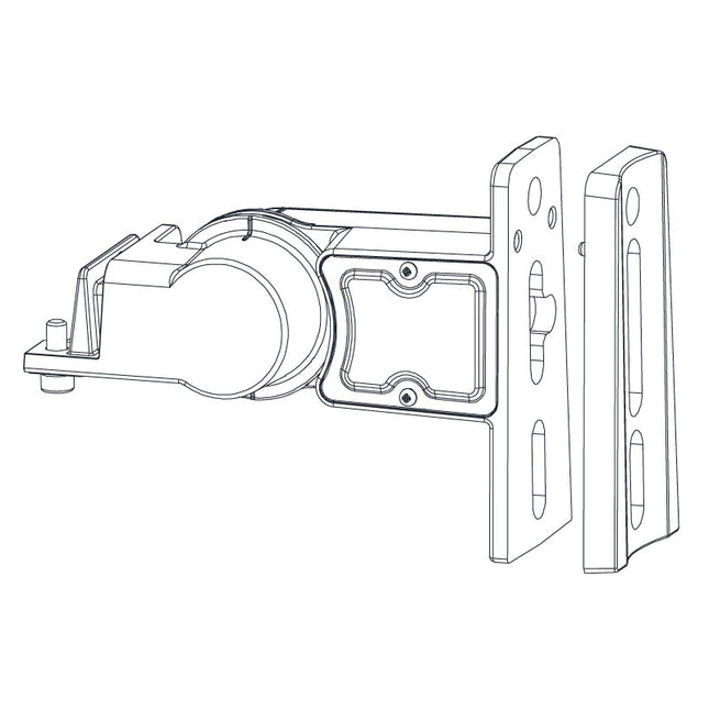5" Curved Pole Bracket Adapter for LSL-B Street Lights