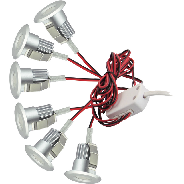 6 Round 3W LED Dimmable Cabinet Lights (6000K)