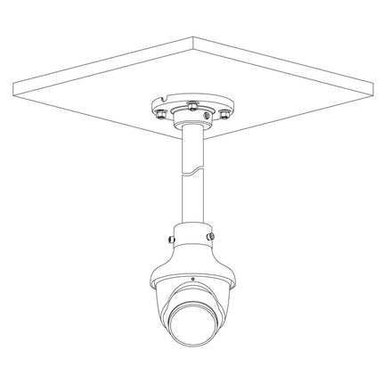 VIP Vision Professional AI Series 6.0MP Fixed Deterrence Turret