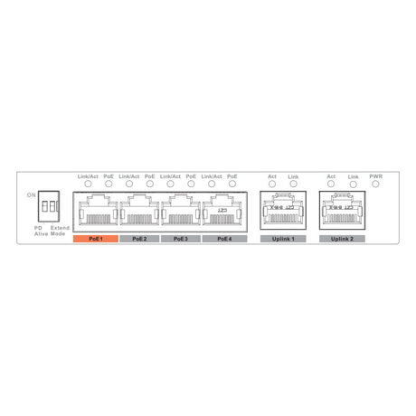 4-port Unmanaged Fast Hi-PoE Ethernet Switch