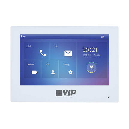 VIP Vision Residential Series TouchScreen IP Intercom Monitor (White)