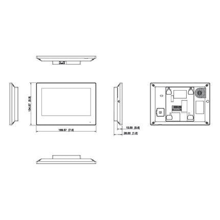 VIP Vision Residential Series TouchScreen IP Intercom Monitor (White)