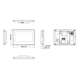 VIP Vision Residential Series Touchscreen IP Intercom Monitor (White)