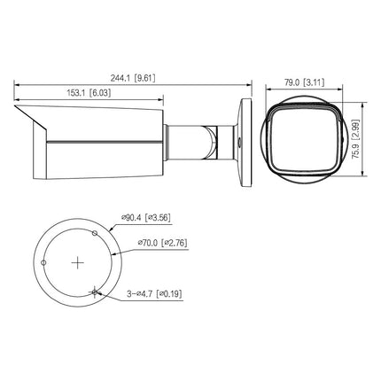 VIP Vision Professional AI Series 6.0MP Motorised Bullet