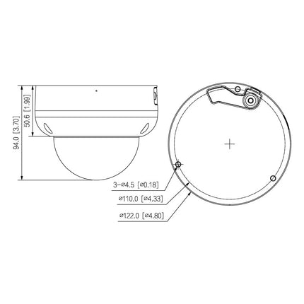 VIP Vision Professional AI Series 6.0MP Motorised Vandal Dome