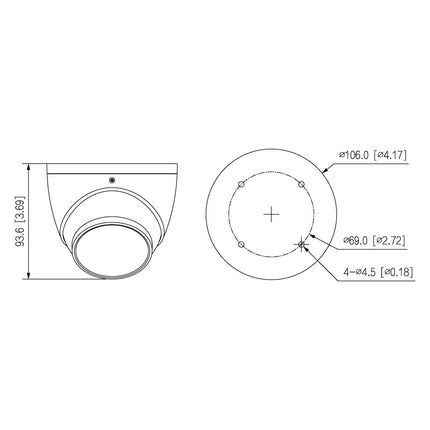 VIP Vision Professional AI Series 6.0MP Fixed Turret - VSIPP-6DIRG-I2