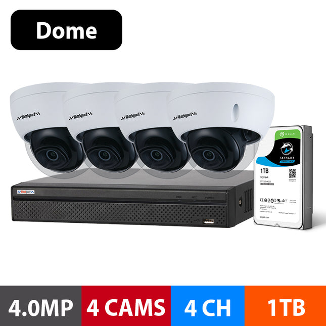 Watchguard Compact Series 4 Camera 4.0MP IP Surveillance Kit (Fixed, 1TB)