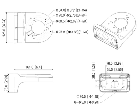 Wall Mount Camera Bracket