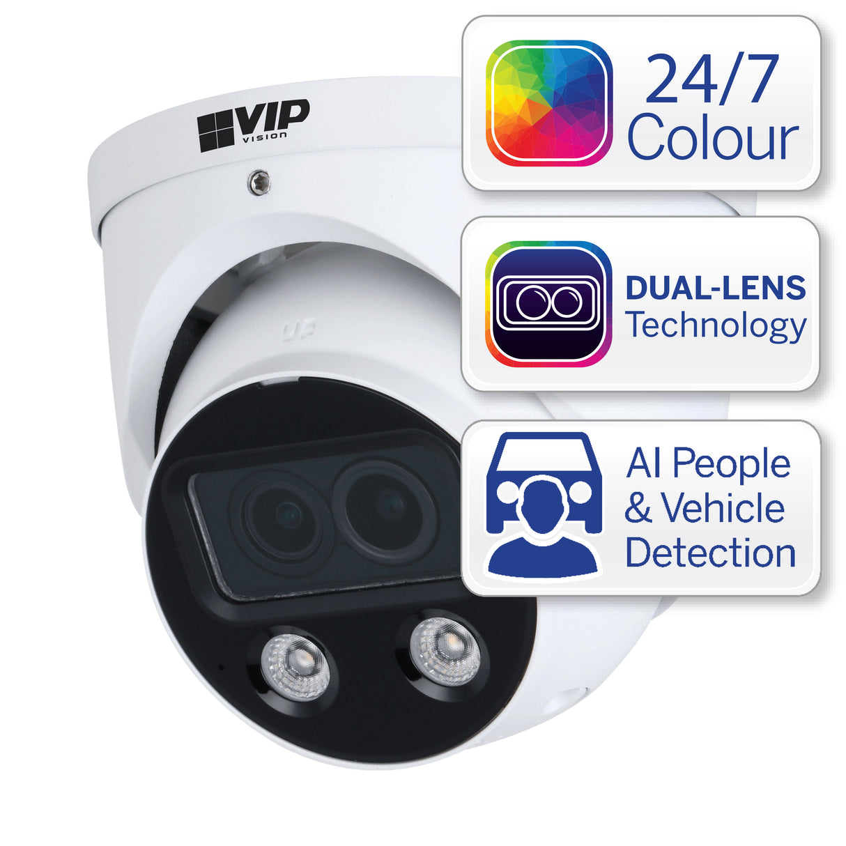 VIP Vision Ultimate AI Series 4.0MP Fixed Dual Sensor