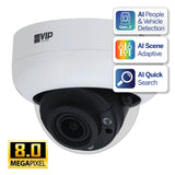 VIP Vision Professional AI Series 8.0MP Motorised Vandal Dome