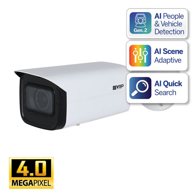 VIP Vision Professional AI Series 4.0MP Motorised Bullet