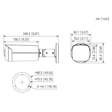 VIP Vision Professional AI Series 4.0MP Wide-Angle Bullet
