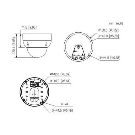 VIP Vision Ultimate AI Series 8.0MP Motorised Vandal Dome- VSIPU-8DIRM-I2