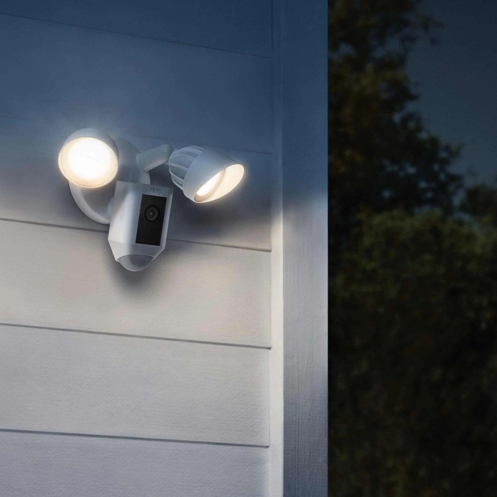 Ring Outdoor Security Camera: Floodlight Cam Wired Plus