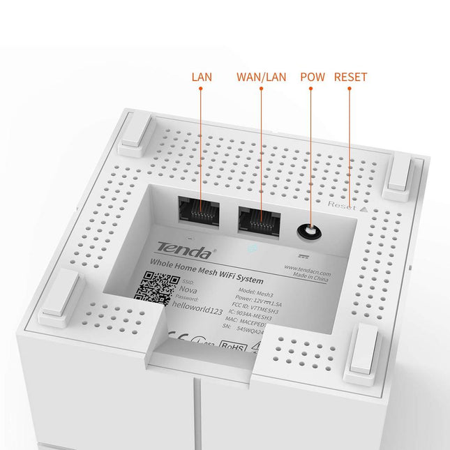 Tenda Nova MW6 AC1200 2-Pack Mesh Wi-Fi