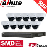 Dahua 16-Channel Security Kit: 8MP (Ultra HD) NVR, 10 x 5MP Fixed Dome, WizSense + Starlight