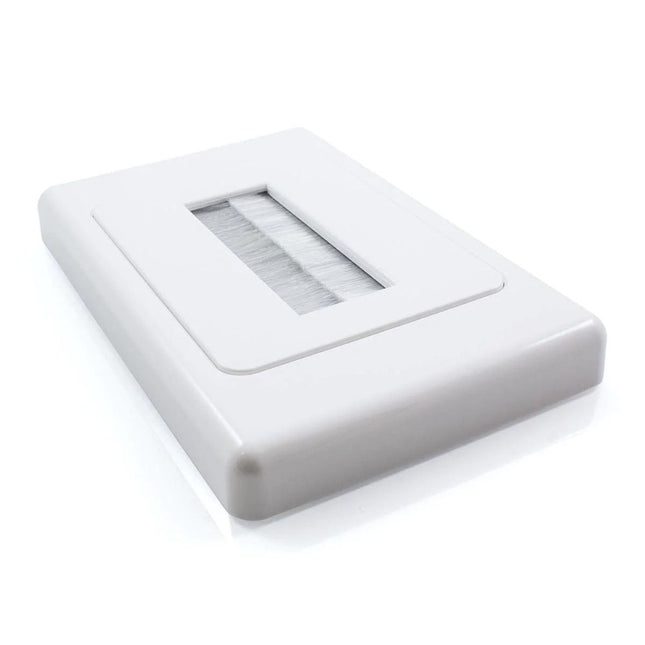 Brush Wall Plate in Wall Cable Entry - AC-BWP-01W-01EACH