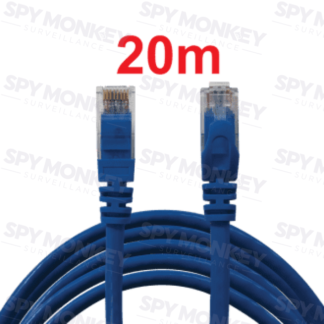 CAT6 Ethernet Cable: PreTerminated Plug and Play - 20m