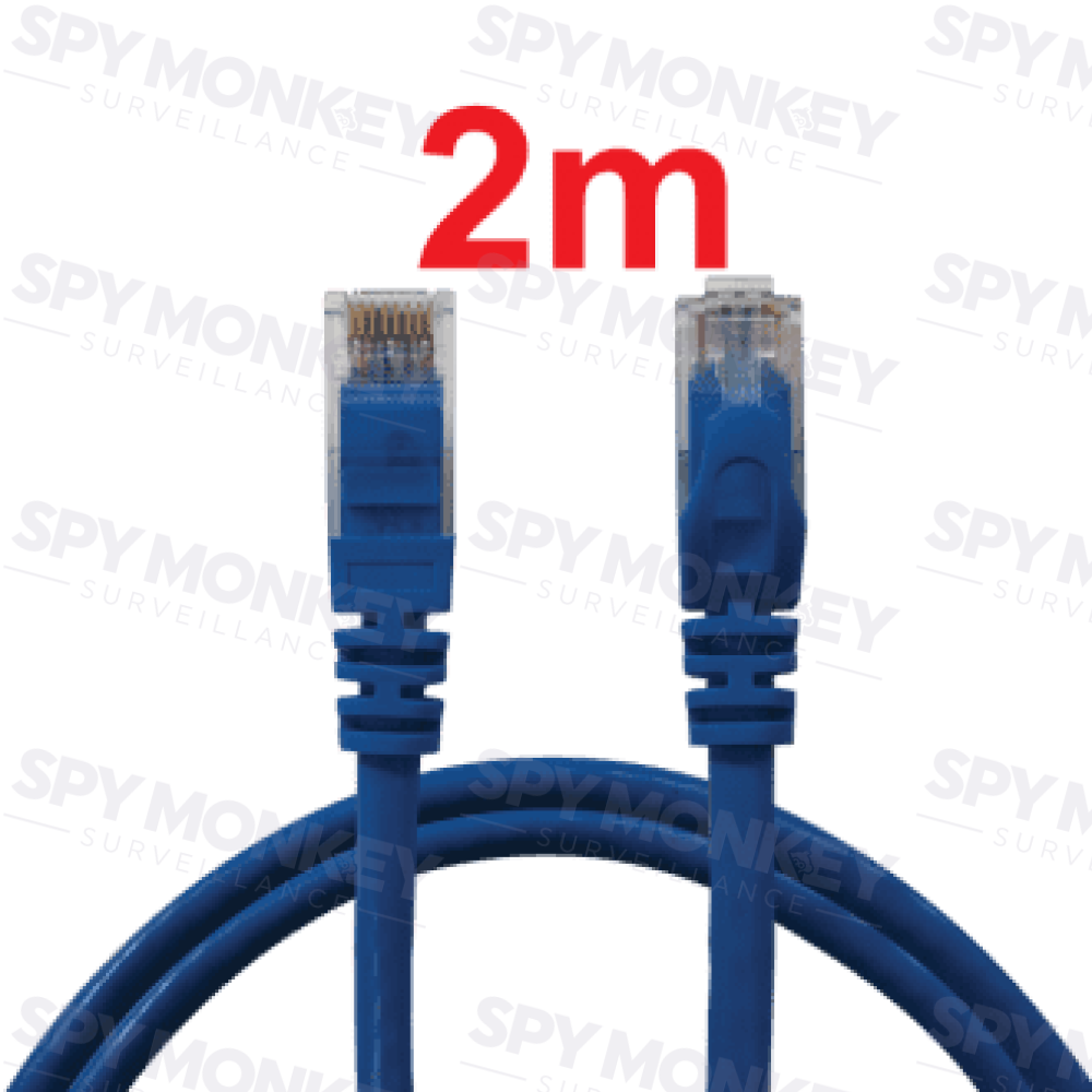 CAT6 Ethernet Cable: PreTerminated Plug and Play - 2m
