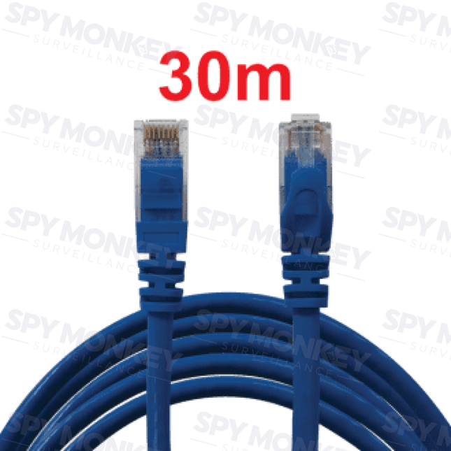CAT6 Ethernet Cable: PreTerminated Plug and Play - 30m