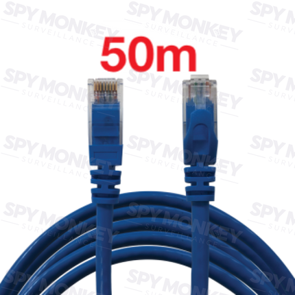 CAT6 Ethernet Cable: PreTerminated Plug and Play - 50m