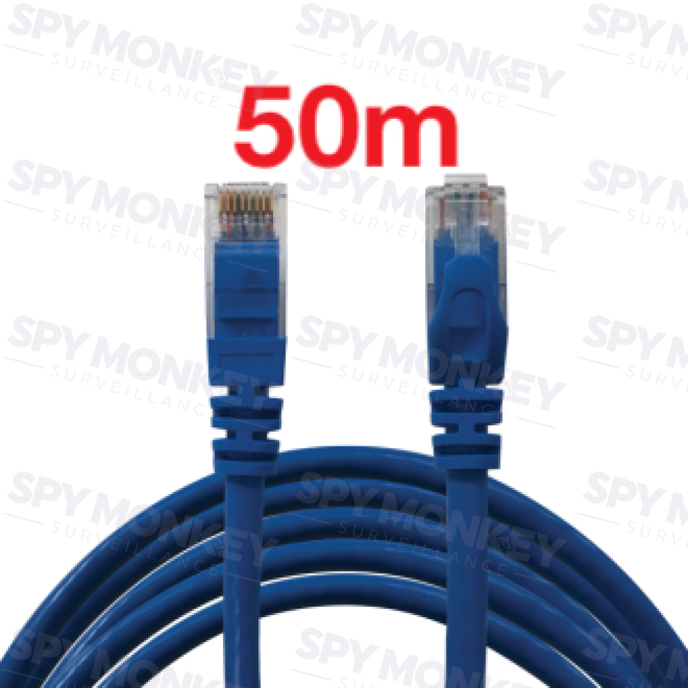 CAT6 Ethernet Cable: PreTerminated Plug and Play - 50m