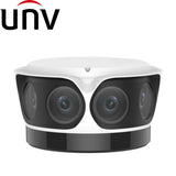 Uniview Security Camera: 8MP (4K Ultra HD) Starlight OmniView, 4 × Fixed 4.2mm, 50m IR